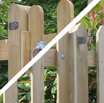 Pointed Palisade Garden Gate Post Detail