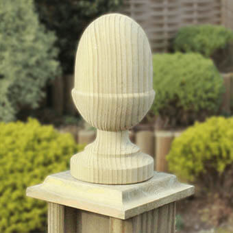 acorn fence cap