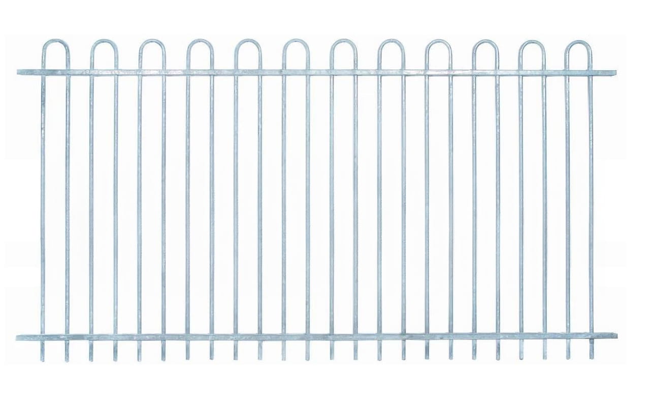 Bow top fencing 2m high