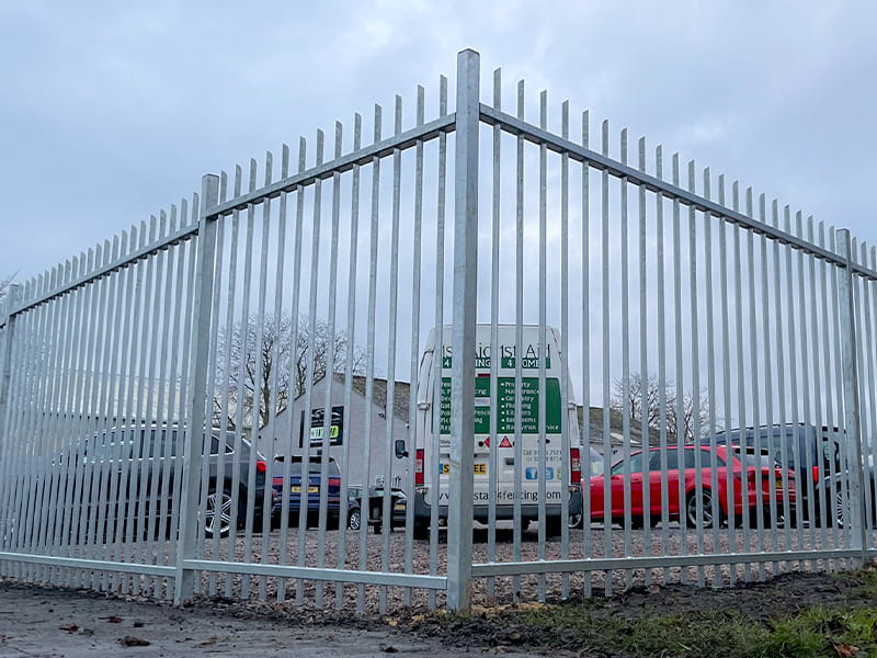 Barbican galvanised corner post