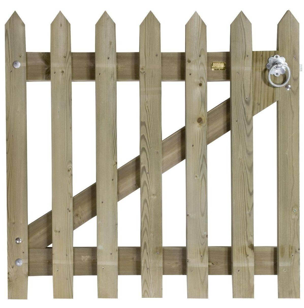 Pointed picket gate