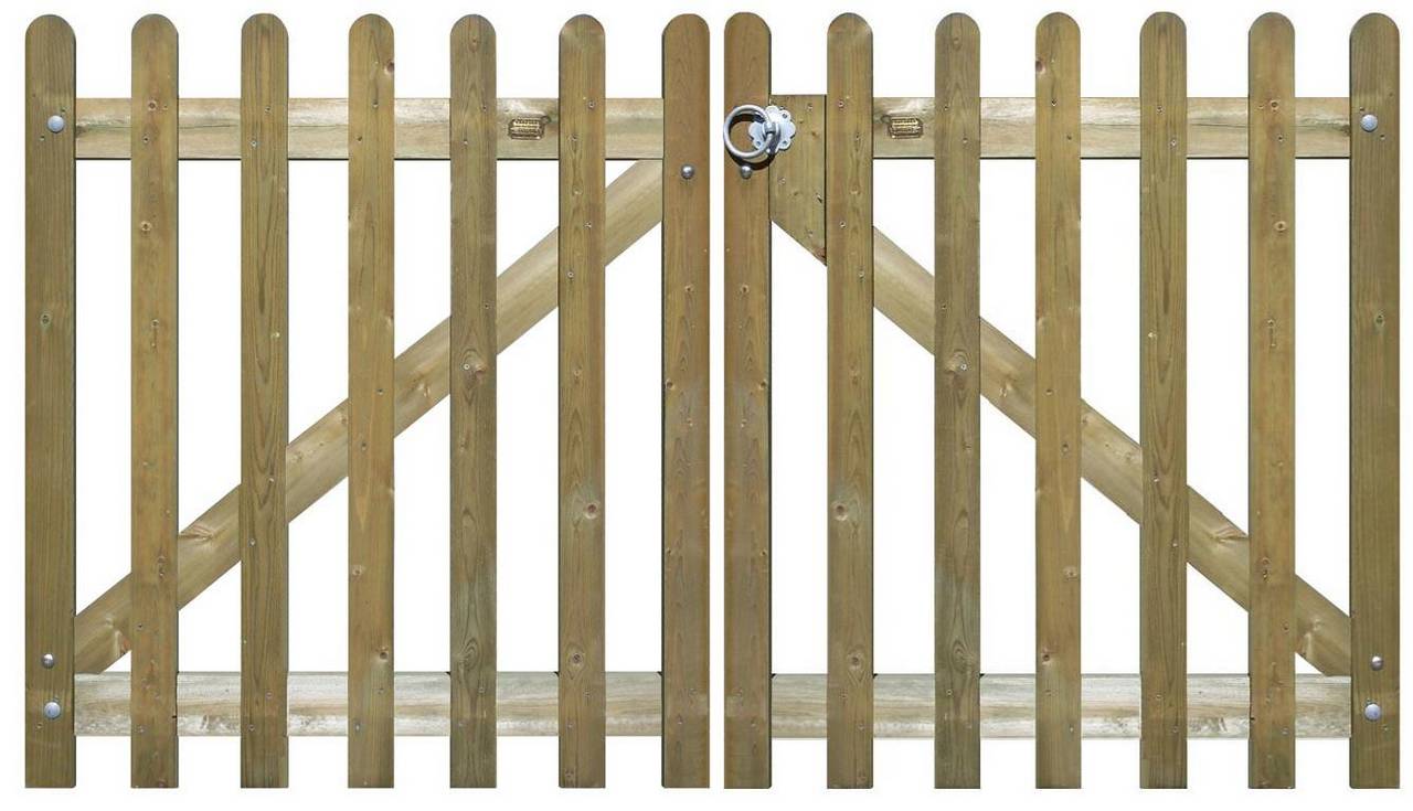 Picket fencing gates