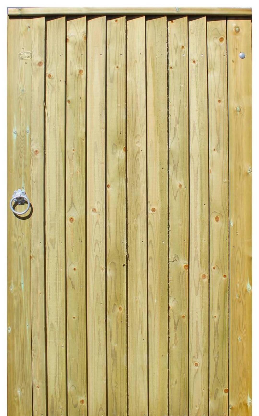 Featherboard garden gate