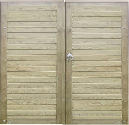 Double Leaf Hanging Horizontal Tongue and Groove Garden Gate