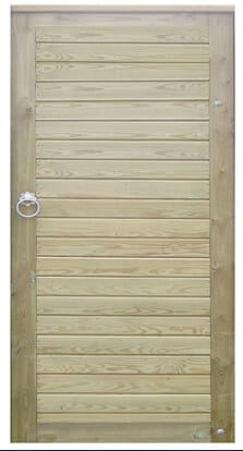 Horizontal Tongue and Groove Garden Gate