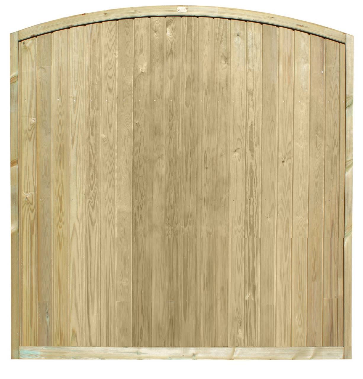 Tongue and Groove Convex Fence Panel 6ft