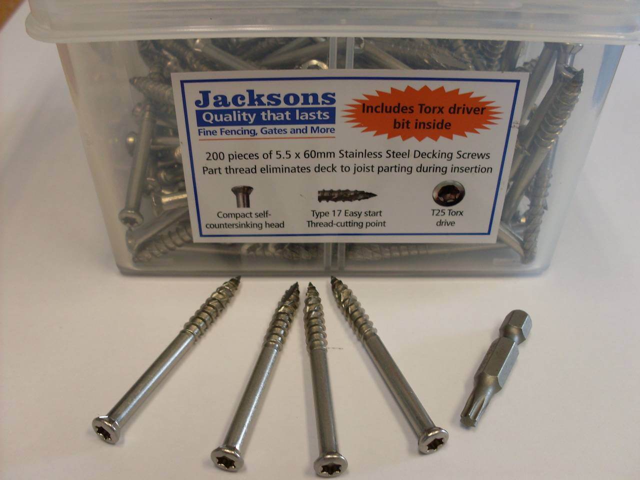 60mm decking screw 200