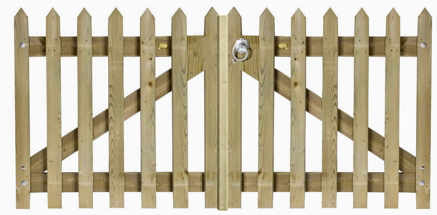 pointed palisade picket gates
