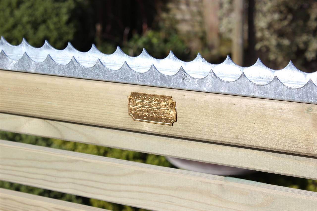 Securi Comb installed on a fence