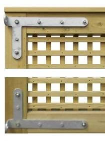 Lattice Garden Gate Back hinges