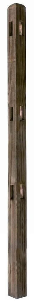 2.40m 100x100mm Round Palisade Corner Post | Jacksons Fencing