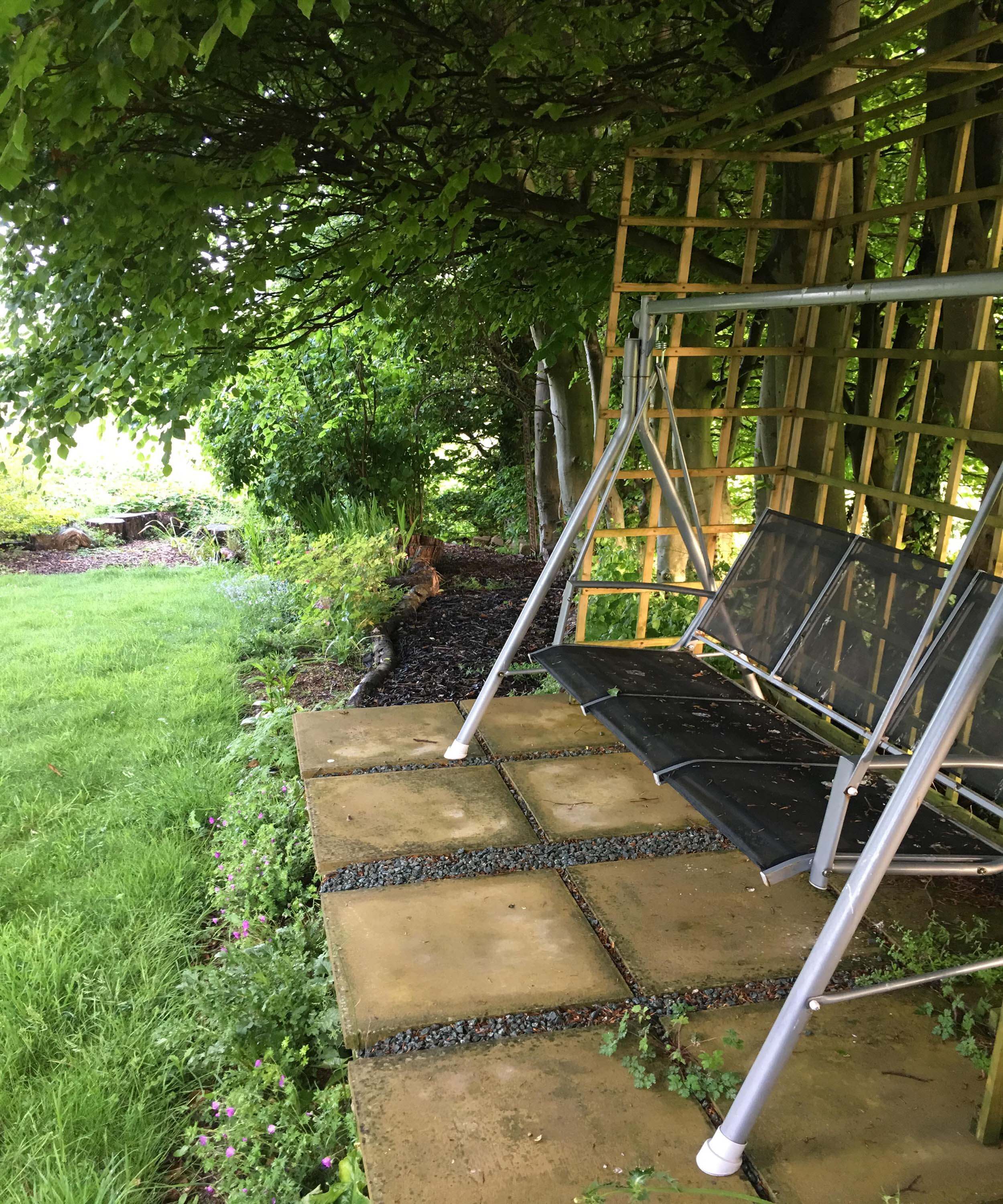 outdoor seating area