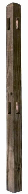 Rounded Corner Fence Post